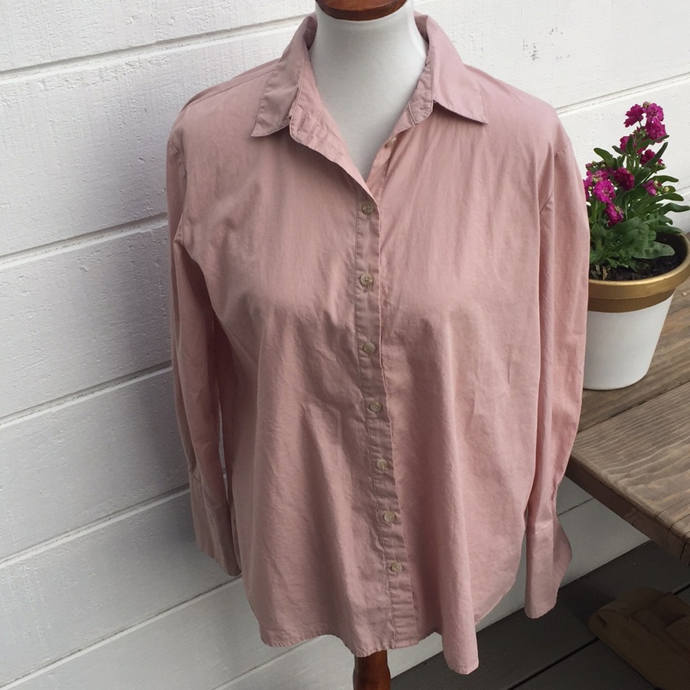 Free People Blush Button Up